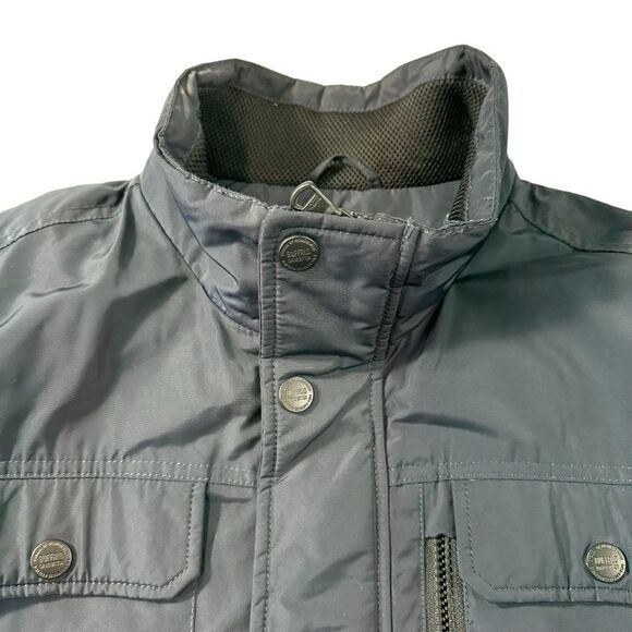 Buffalo by David Bitton Nylon Quilted Utility Jacket in Navy Blue, Large - Picture 13 of 13